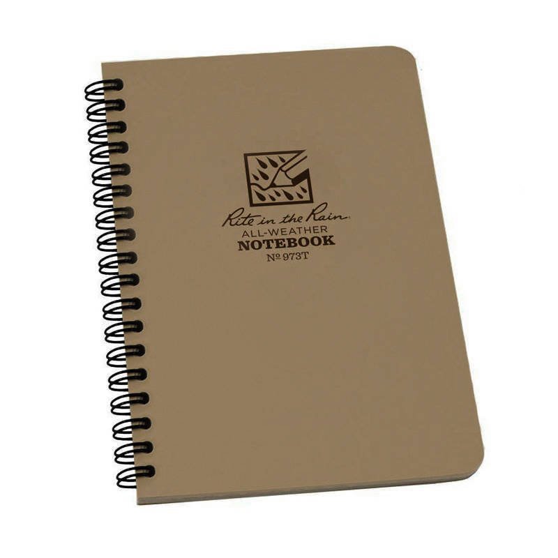 Rite in the Rain Waterproof Side-Spiral Notebook – Universal All-Weather Field Notes