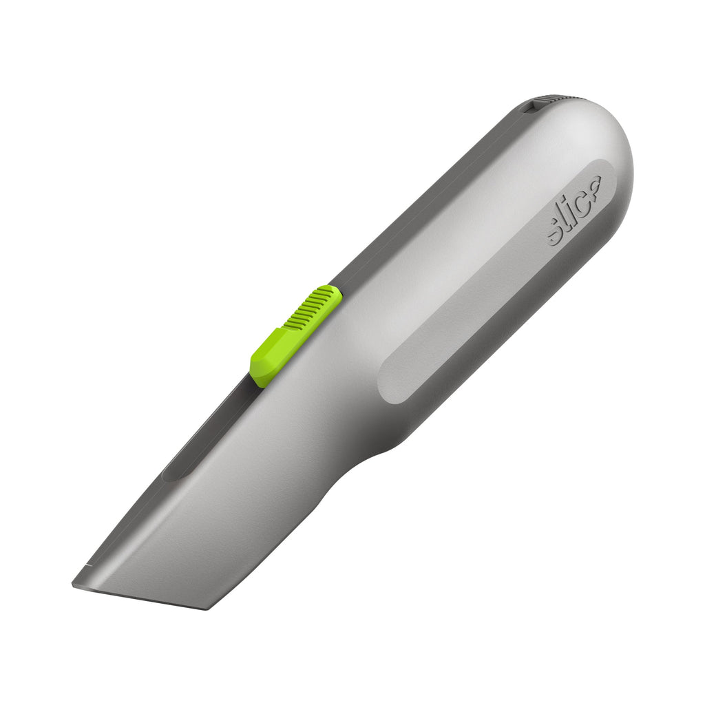 Slice 10491 Auto-Retractable Metal-Handle Utility Knife on a white background
