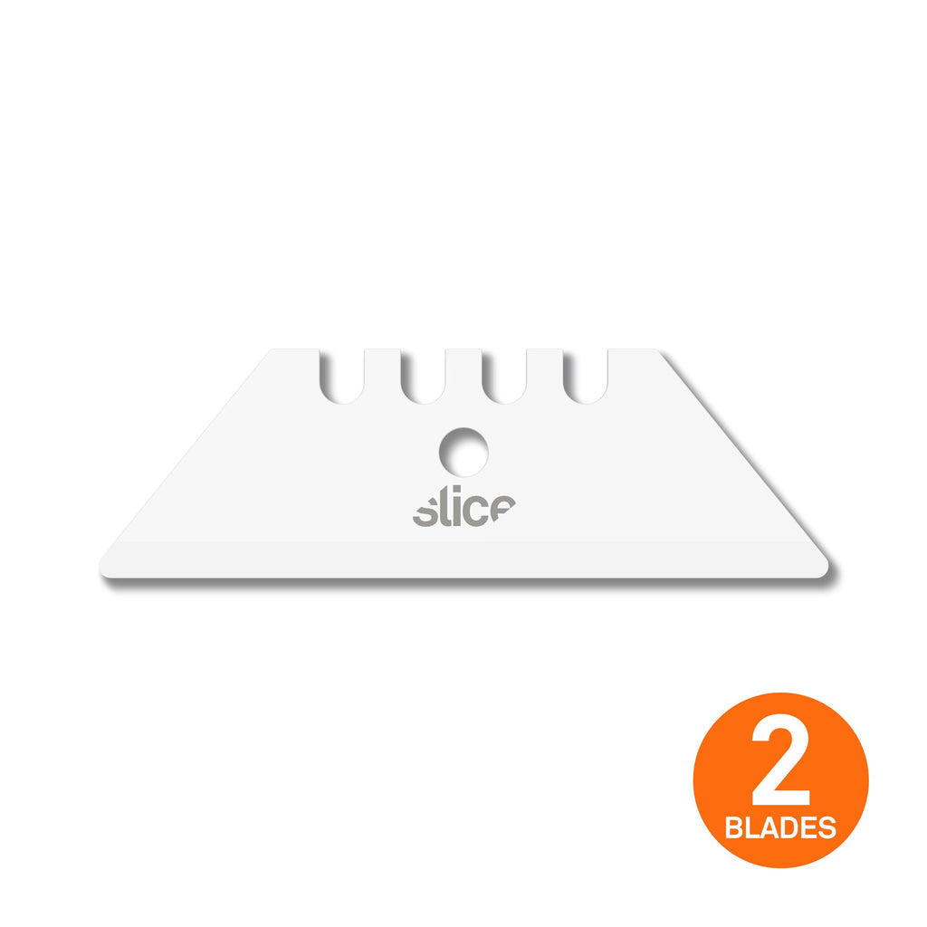 Slice 10524 Rounded-Tip Ceramic Utility Blades – Pack of 2 on a white background