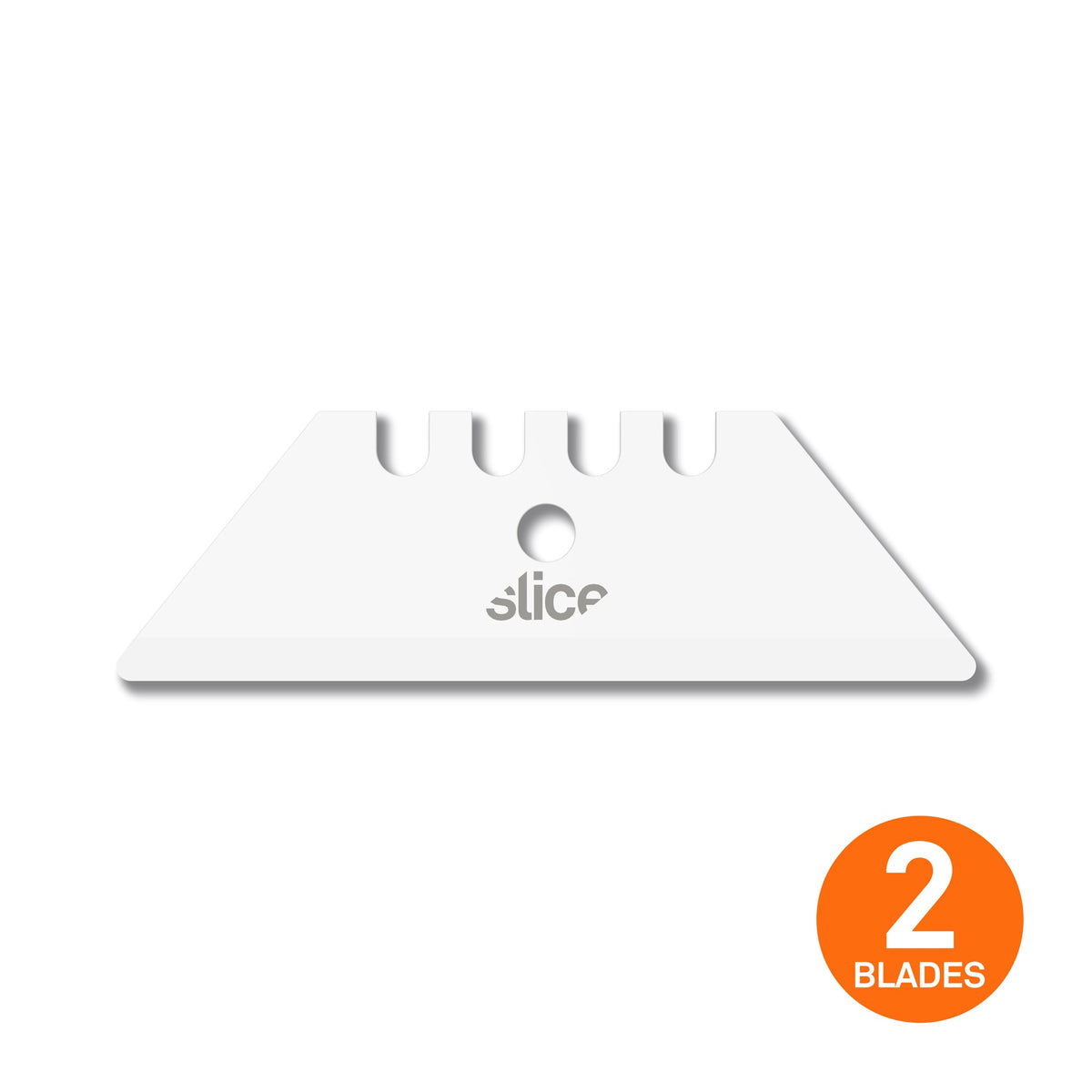 Slice 10524 Rounded-Tip Ceramic Utility Blades – Pack of 2 on a white background