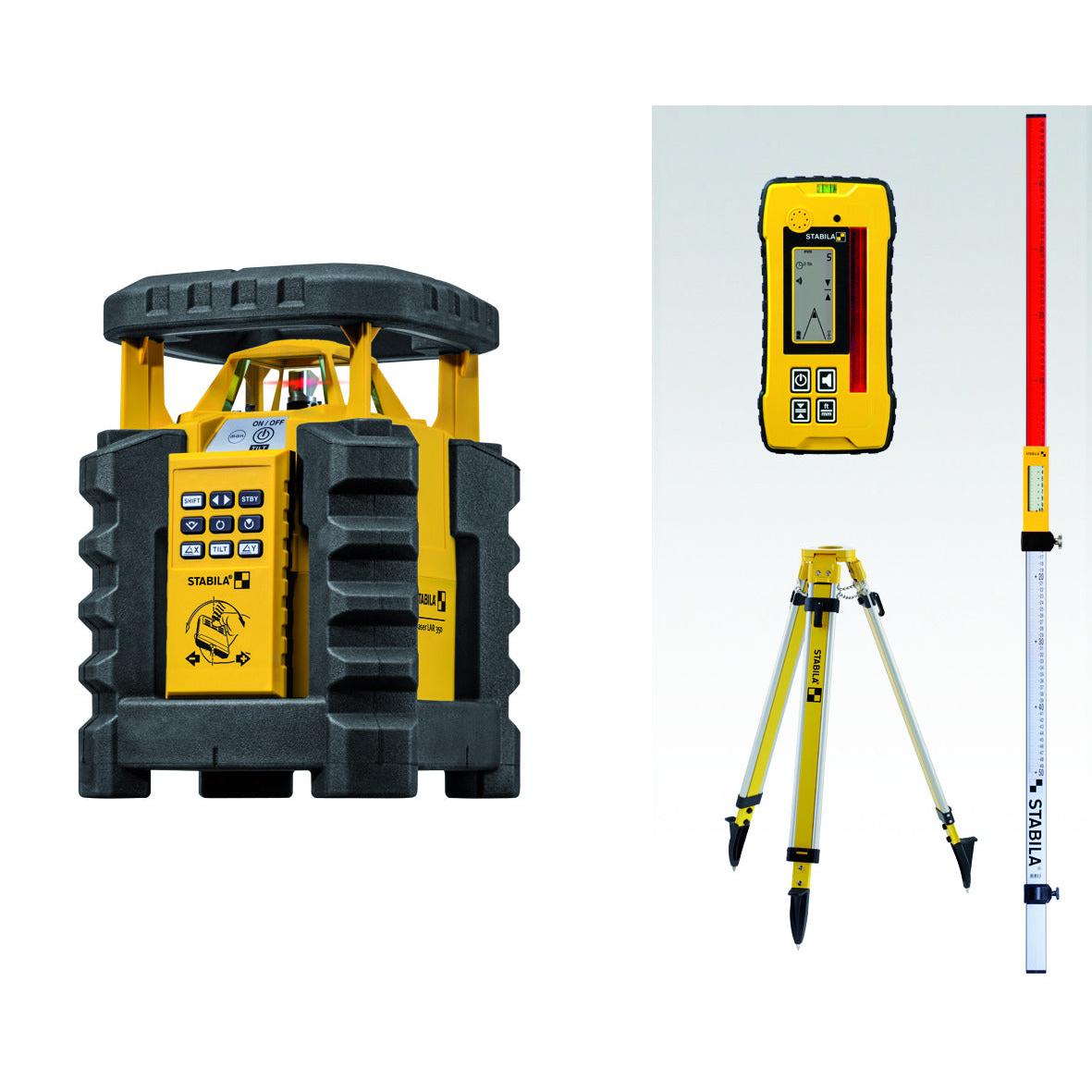 Stabila LAR 350 dual slope rotating laser level for site levelling