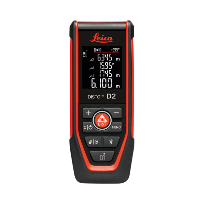 Leica DISTO D2 laser distance meter front view