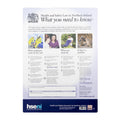HSE Health and Safety Law Poster A2 Northern Ireland version for site offices