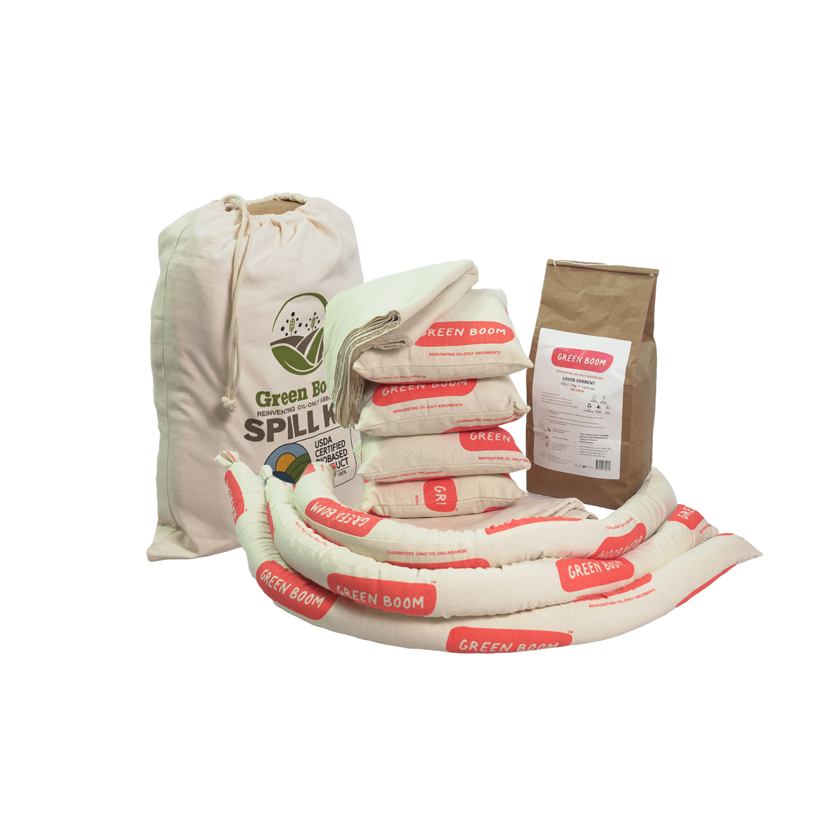 Green Boom Oil-Only Spill Kit – Small