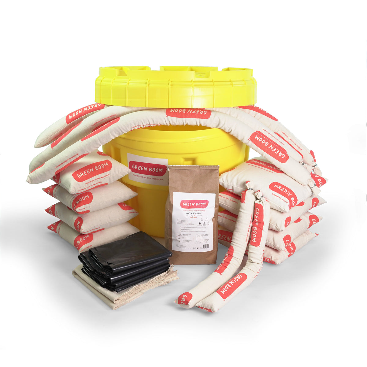 Green Boom Oil-Only Spill Kit – Medium (50L Absorbency)