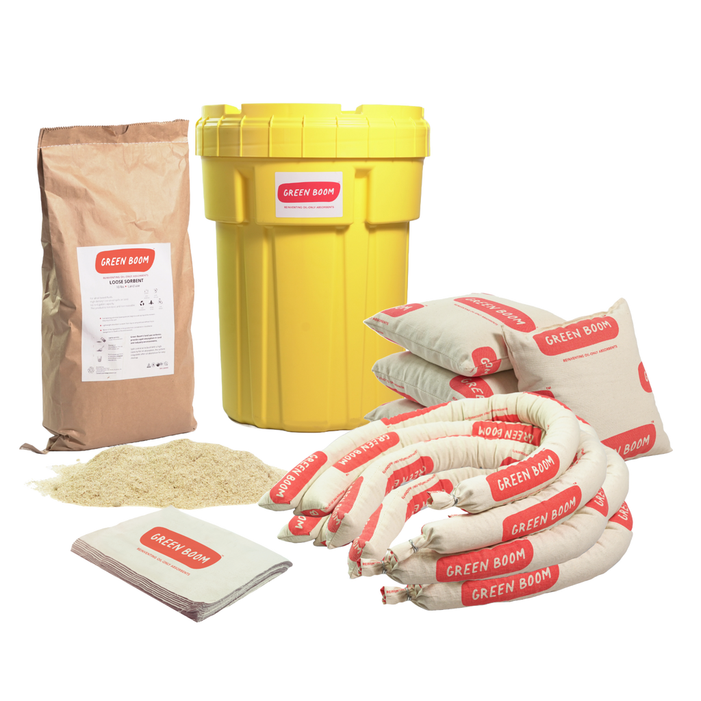 Green Boom Oil-Only Industrial Spill Kit – Small (65L Absorbency)