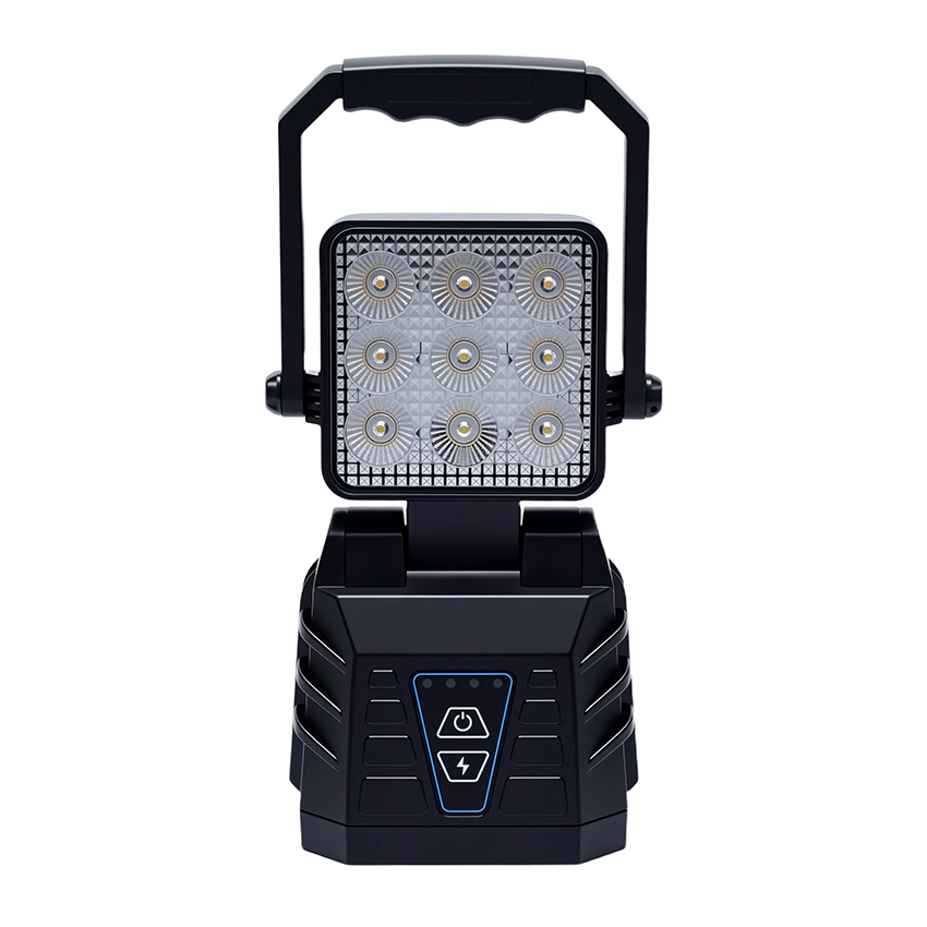 NORD Command rechargeable LED work lamp with carrying handle and magnetic base