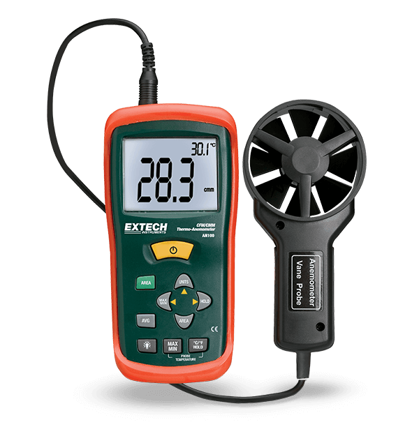 Extech AN100 CFM/CMM thermo-anemometer