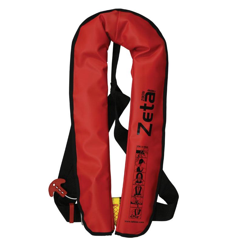 Zeta Work 290N Auto Inflatable Lifejacket ISO Red