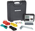 Megger DET4TD2 earth and soil resistivity tester kit on white background