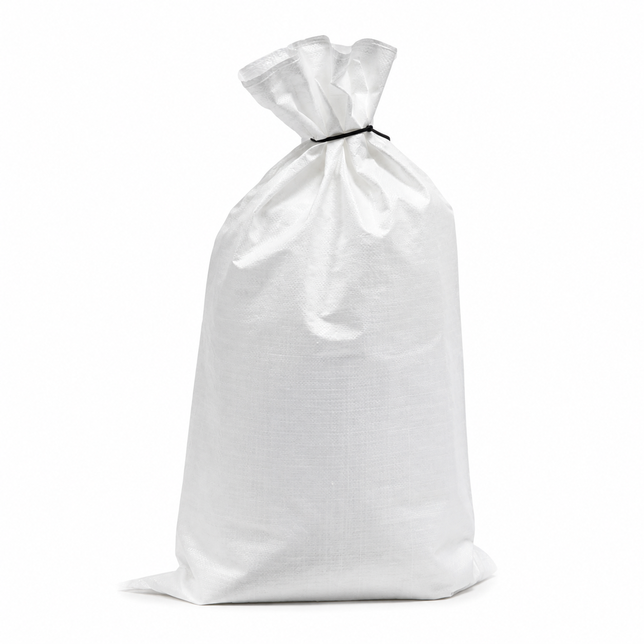 Heavy-duty white woven polypropylene sample bag 18 by 24 inches